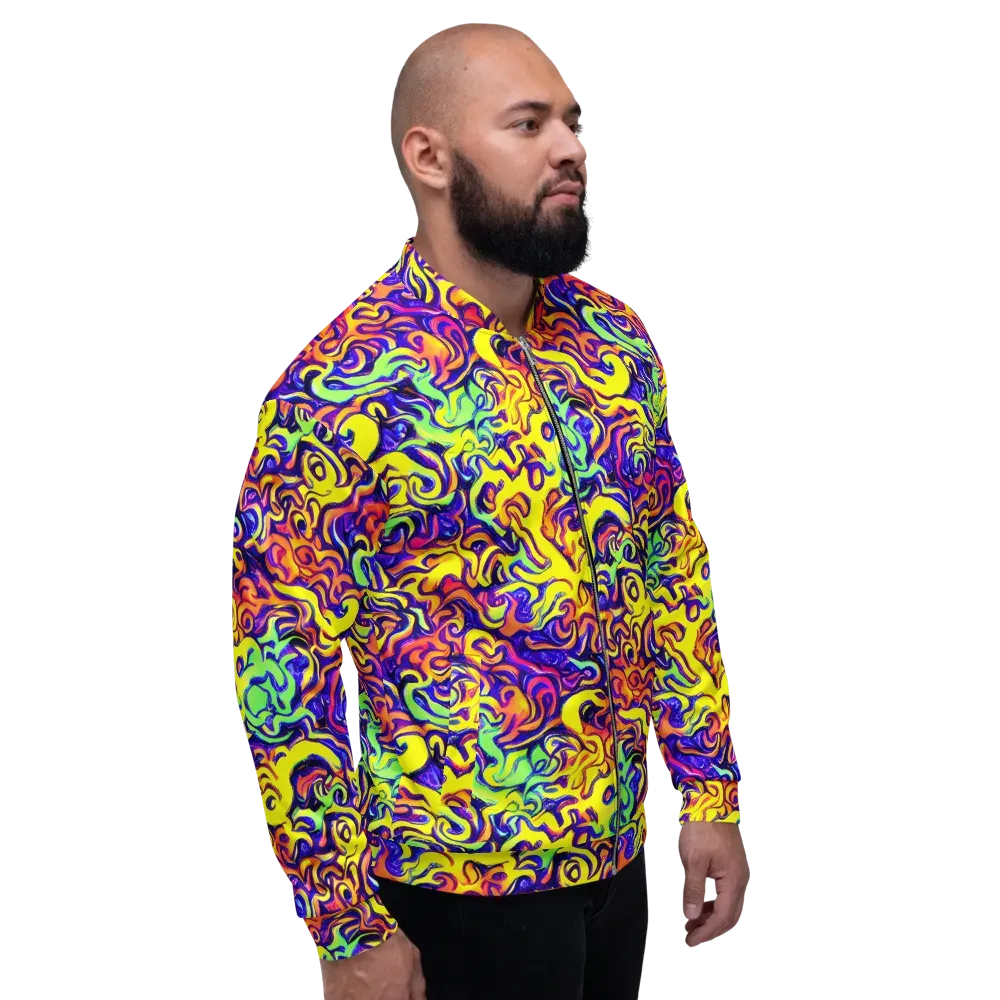 Citrus Ink Riptide on Bomber Jacket — Right