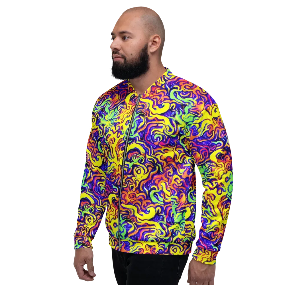 Citrus Ink Riptide on Bomber Jacket — Left