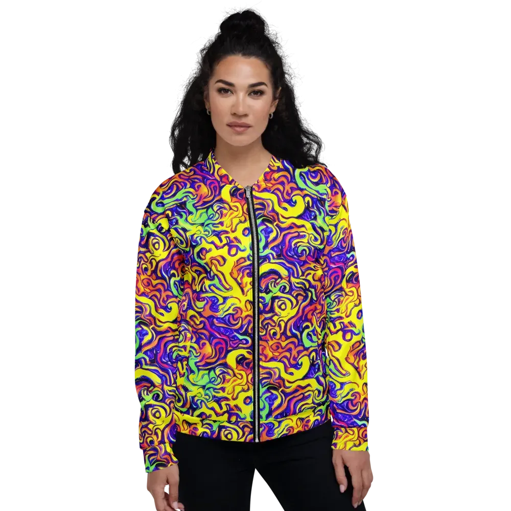 Citrus Ink Riptide on Bomber Jacket — Front