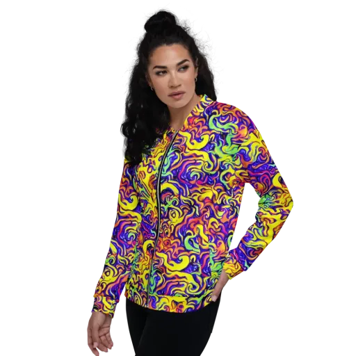 Citrus Ink Riptide on a Bomber Jacket