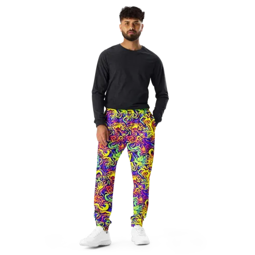 Citrus Ink Riptide on a Men's Joggers
