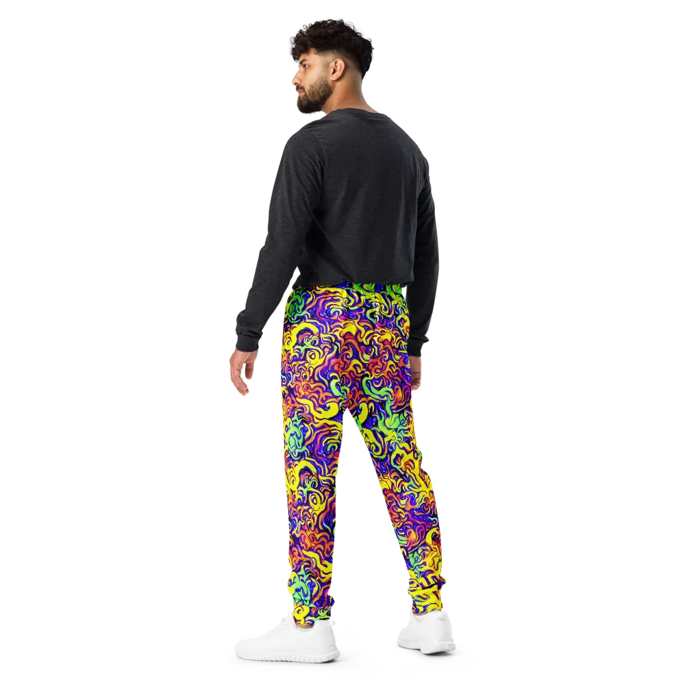 Citrus Ink Riptide on Men's Joggers — Back