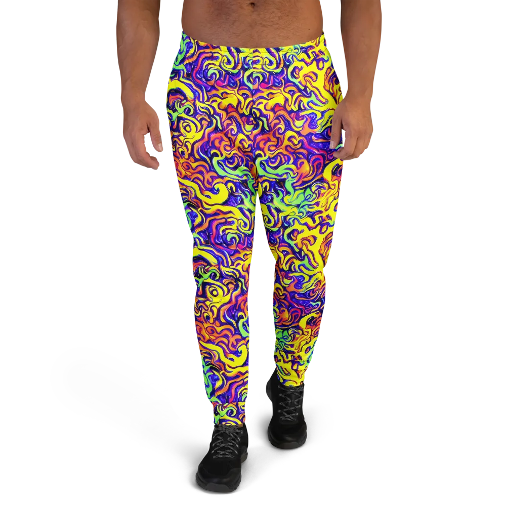 Citrus Ink Riptide on Men's Joggers — Front