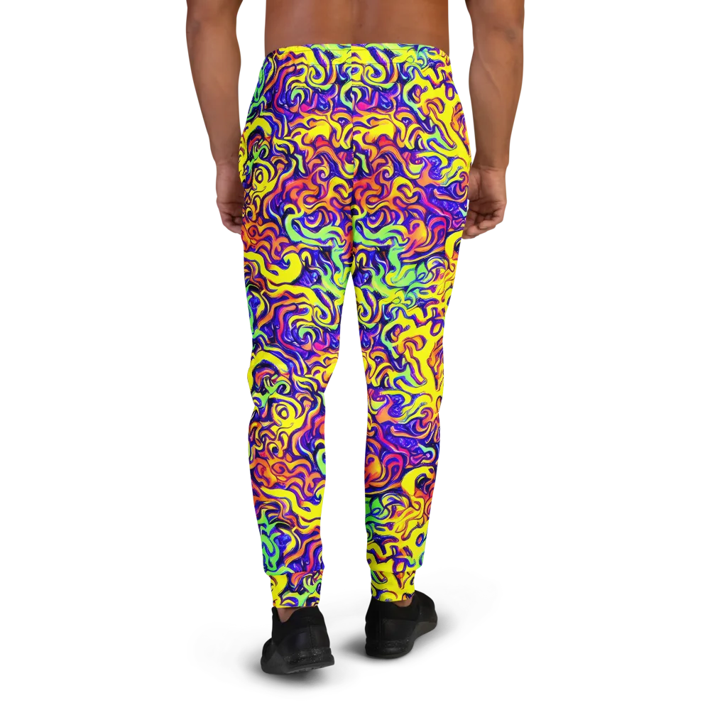 Citrus Ink Riptide on Men's Joggers — Back