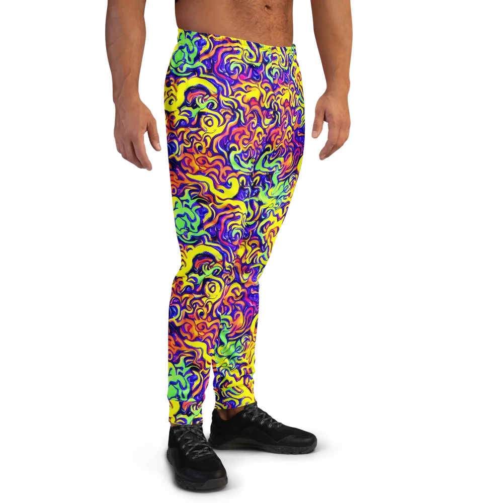 Citrus Ink Riptide on Men's Joggers — Right
