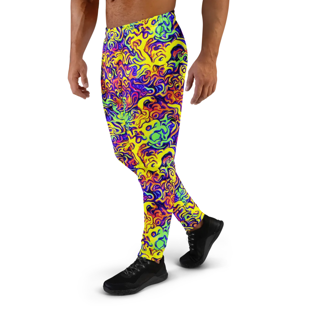 Citrus Ink Riptide on Men's Joggers — Left