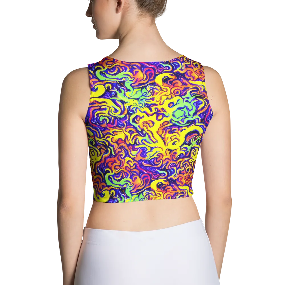 Citrus Ink Riptide on Crop Top — Back