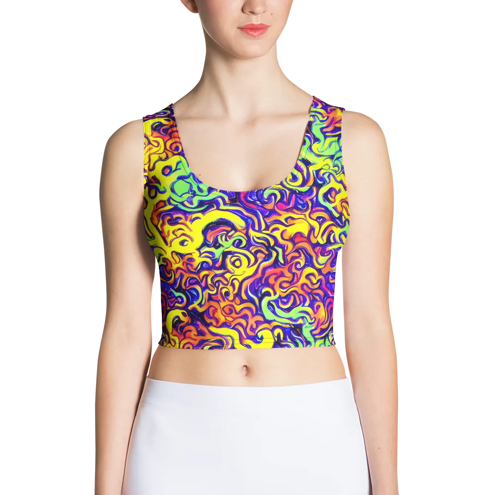 Citrus Ink Riptide on Crop Top — Front