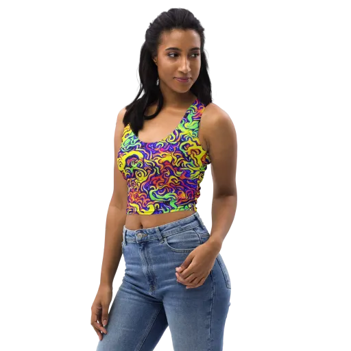 Citrus Ink Riptide on a Crop Top