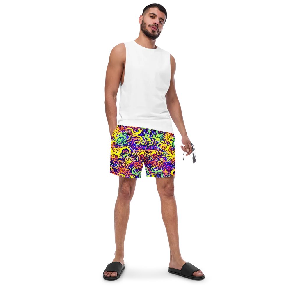 Citrus Ink Riptide on Swim Trunks — Front