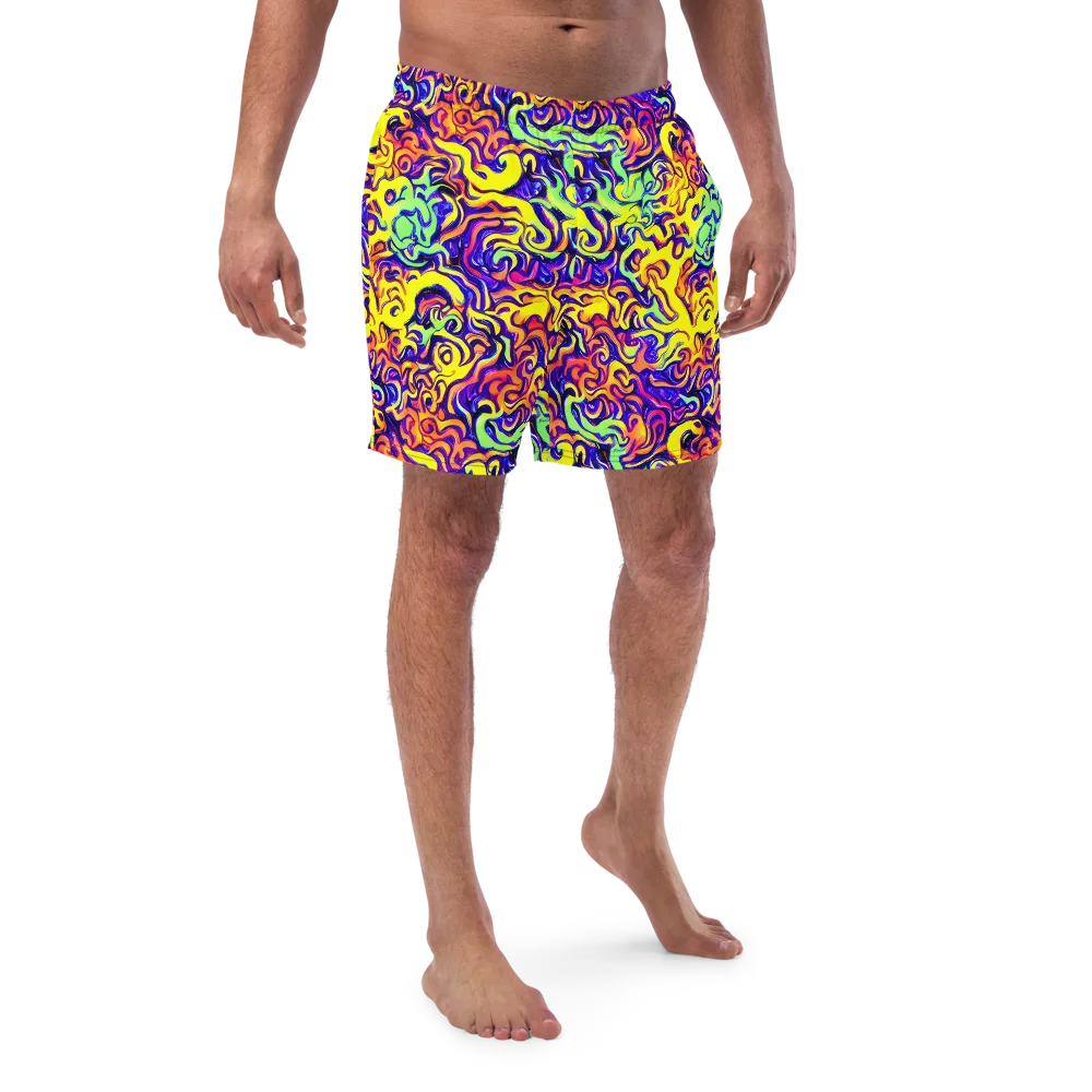 Citrus Ink Riptide on Swim Trunks — Front
