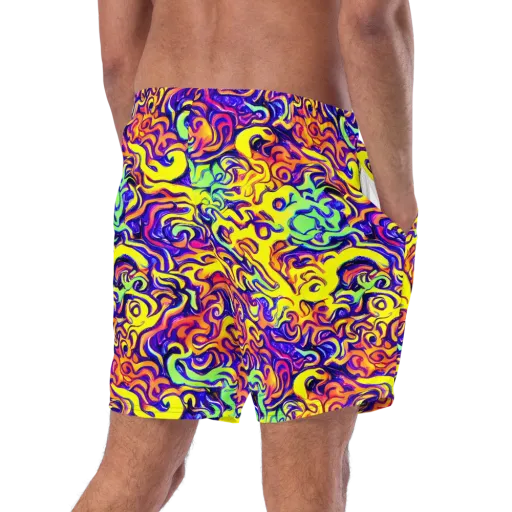 Citrus Ink Riptide on a Swim Trunks