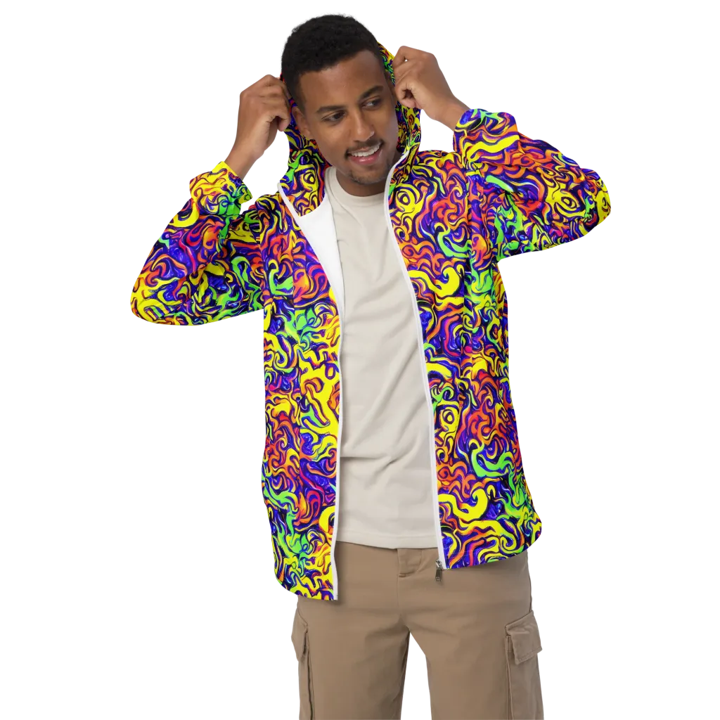 Citrus Ink Riptide on Men's Windbreaker — Front