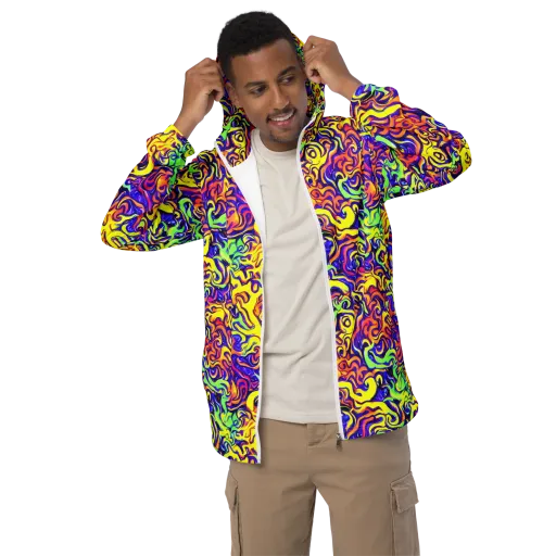 Citrus Ink Riptide on a Men's Windbreaker