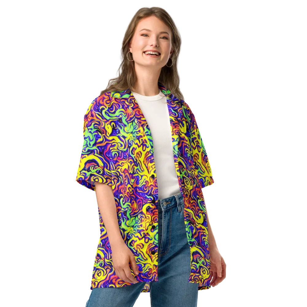 Citrus Ink Riptide on Button Shirt — Front