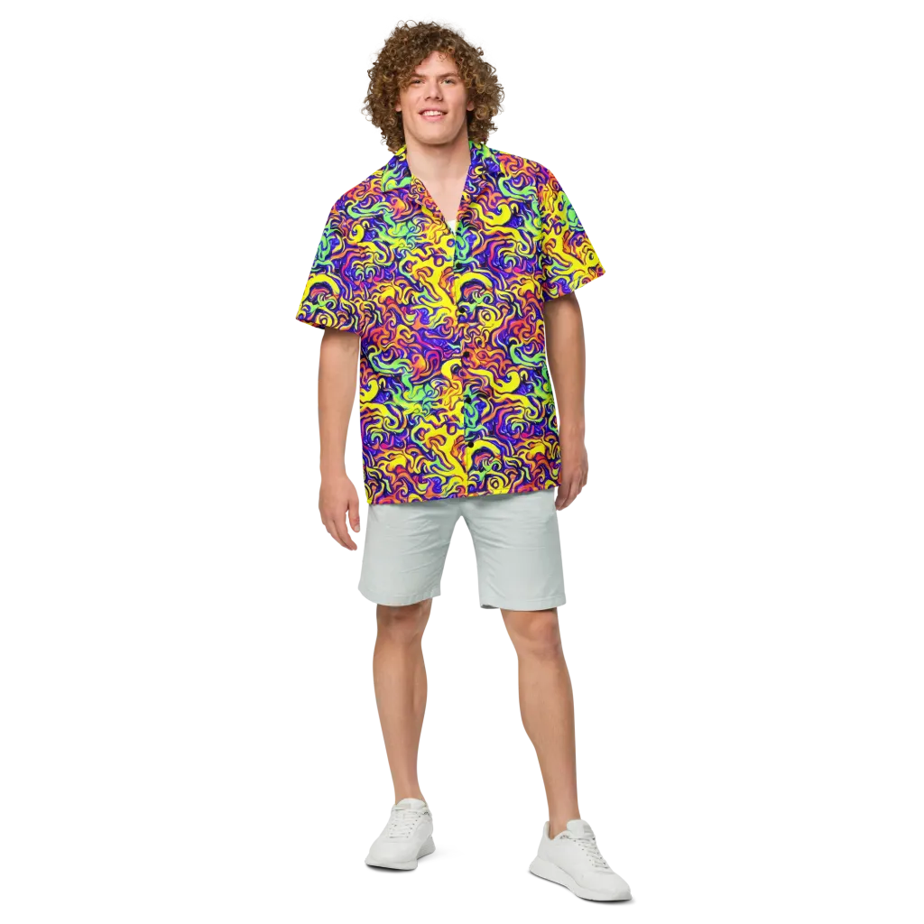 Citrus Ink Riptide on Button Shirt — Front