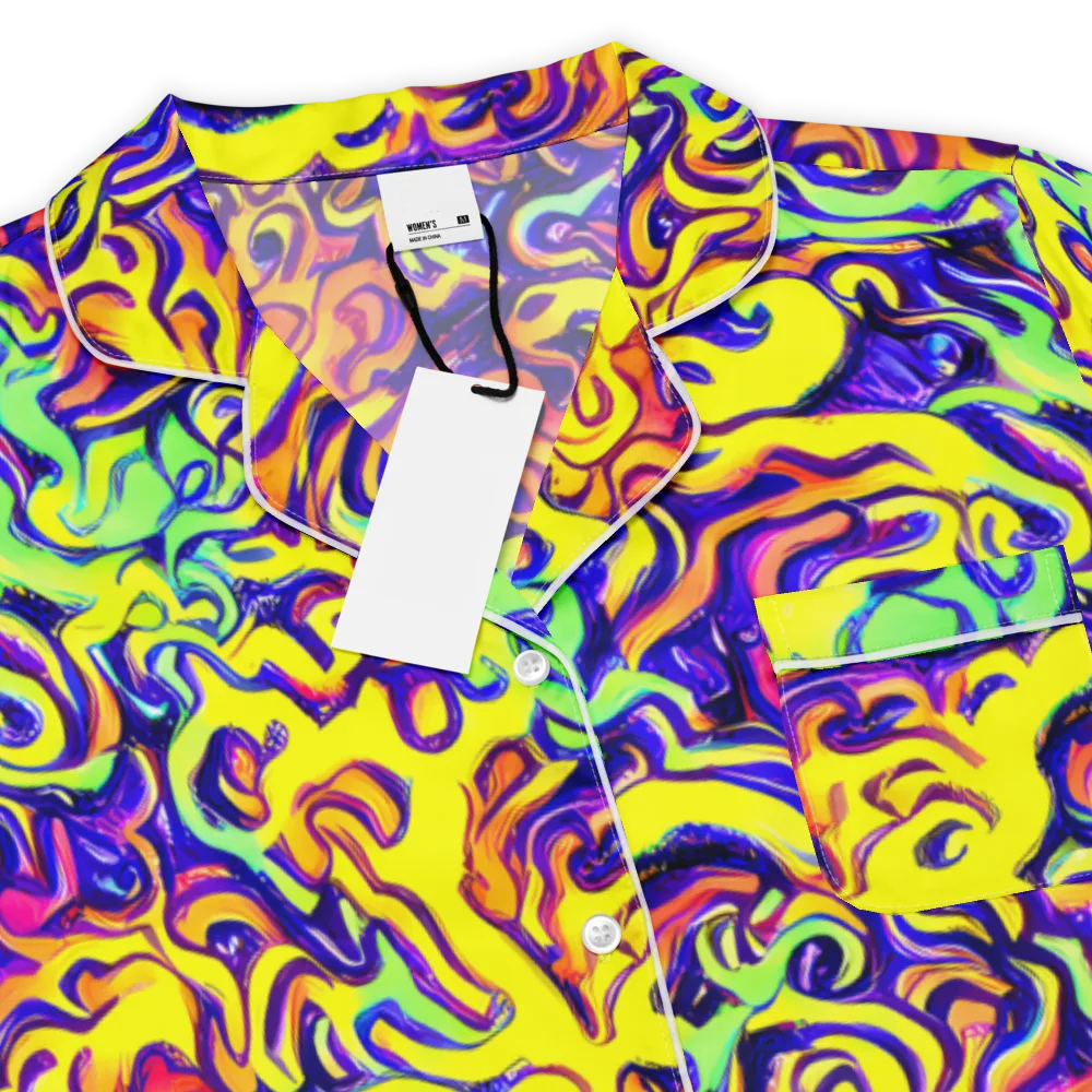 Citrus Ink Riptide on Women's Short Sleeve Pajama Top — Product details