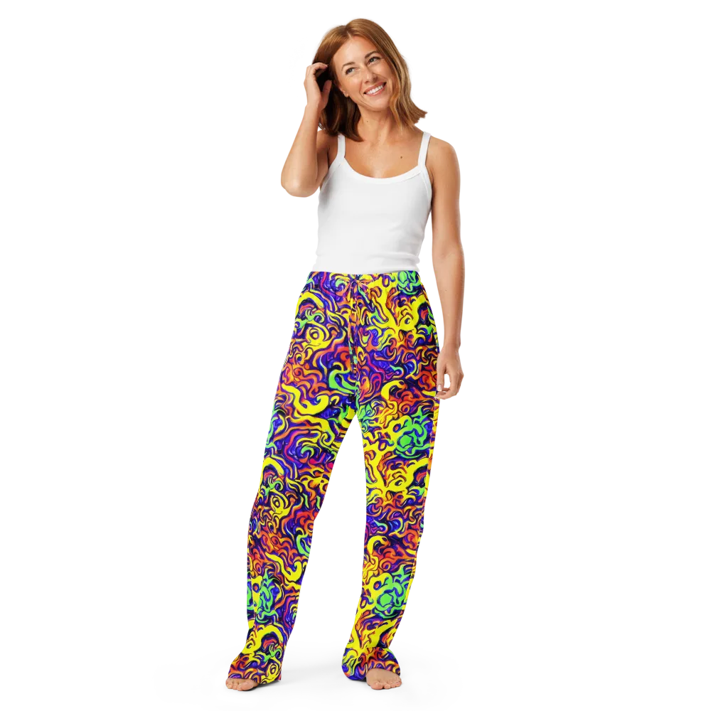 Citrus Ink Riptide on Women's Pajama Pants — Front