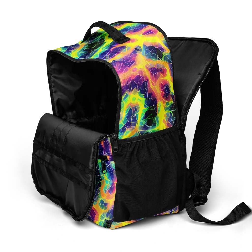 Psychedelic Grid on Utility Backpack — Product details 2