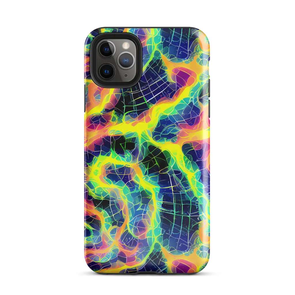 Psychedelic Grid on Tough Case for iPhone® — Front