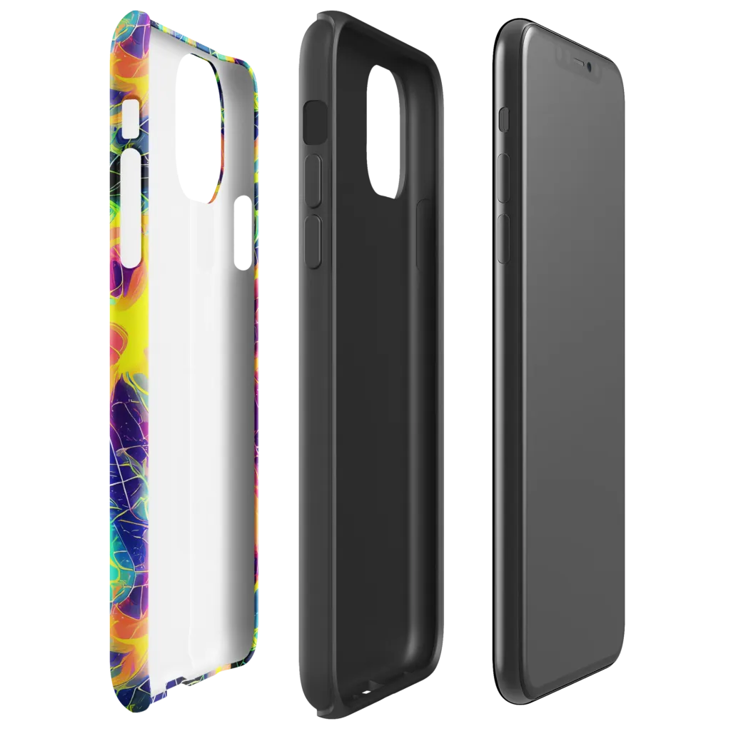 Psychedelic Grid on Tough Case for iPhone® — Right