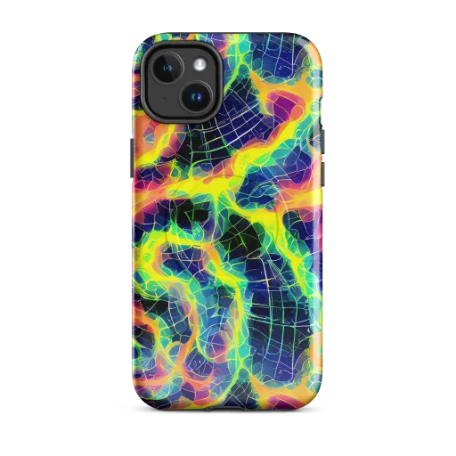 Psychedelic Grid on a MagSafe Tough Case for iPhone®