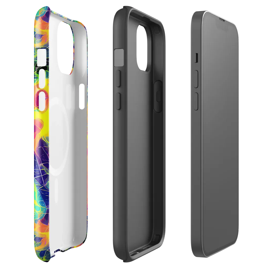 Psychedelic Grid on MagSafe Tough Case for iPhone® — Front
