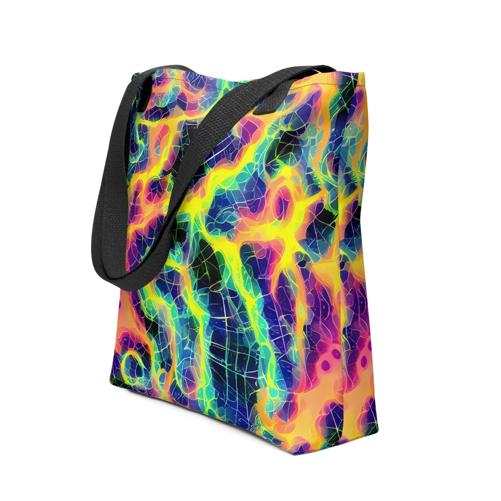 Psychedelic Grid on Tote Bag — Front