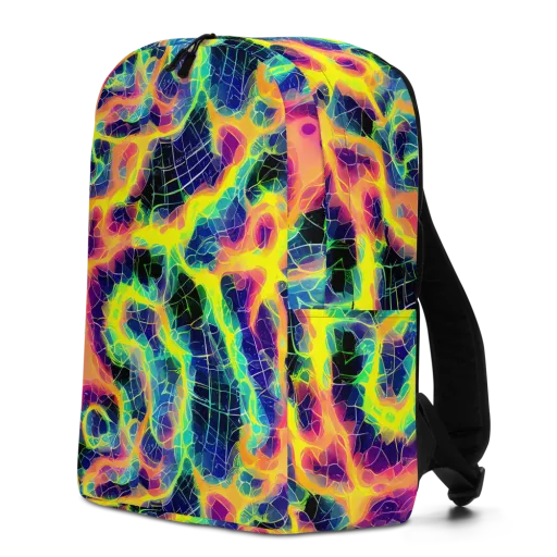Psychedelic Grid on a Minimalist Backpack