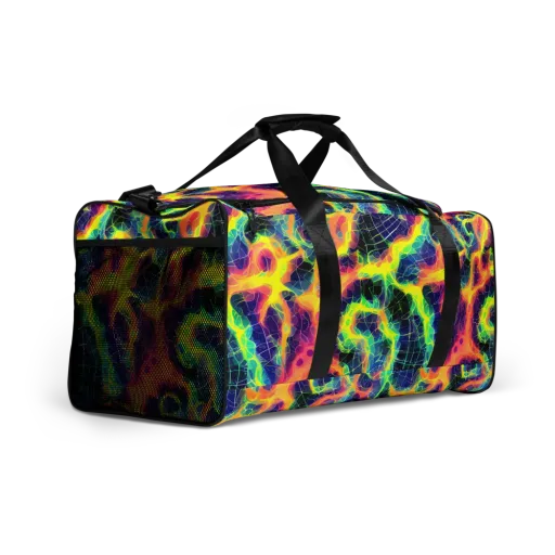 Psychedelic Grid on a Duffle Bag
