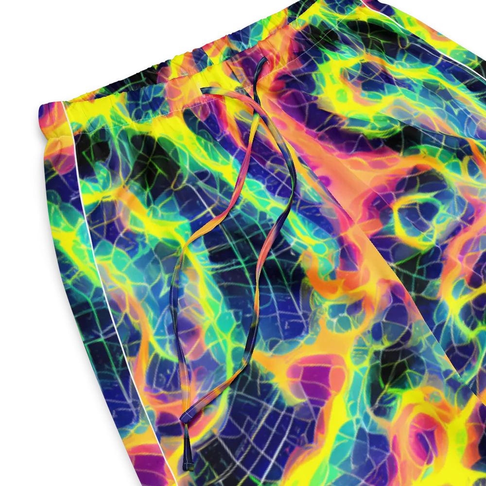 Psychedelic Grid on Women's Pajama Pants — Product details