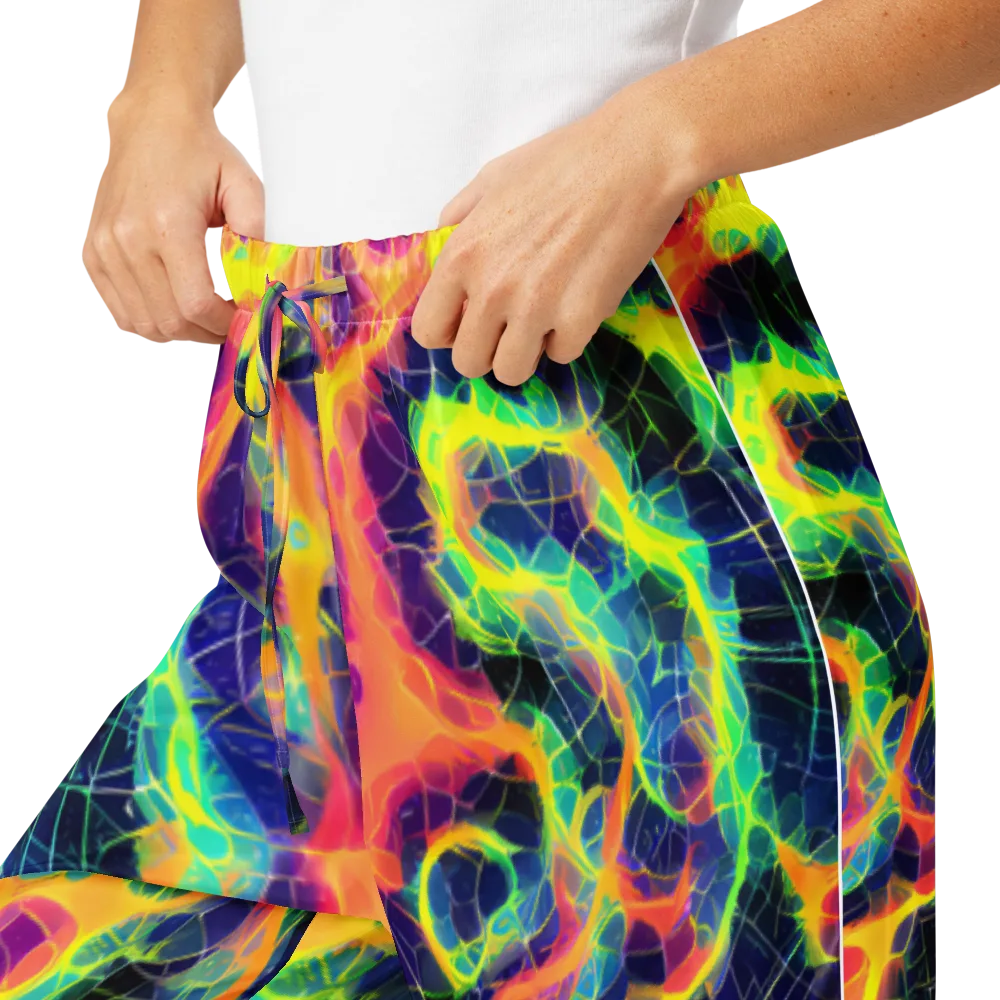 Psychedelic Grid on Women's Pajama Pants — Product details