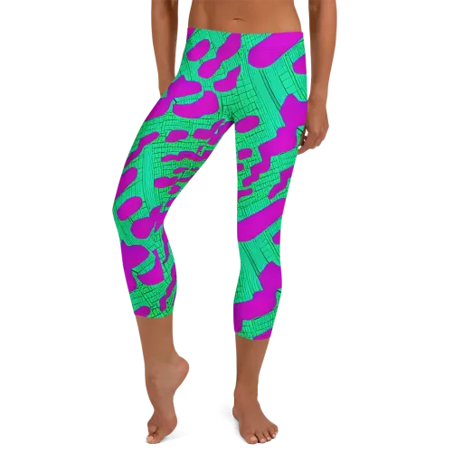 Electric Scale on a Capri Leggings