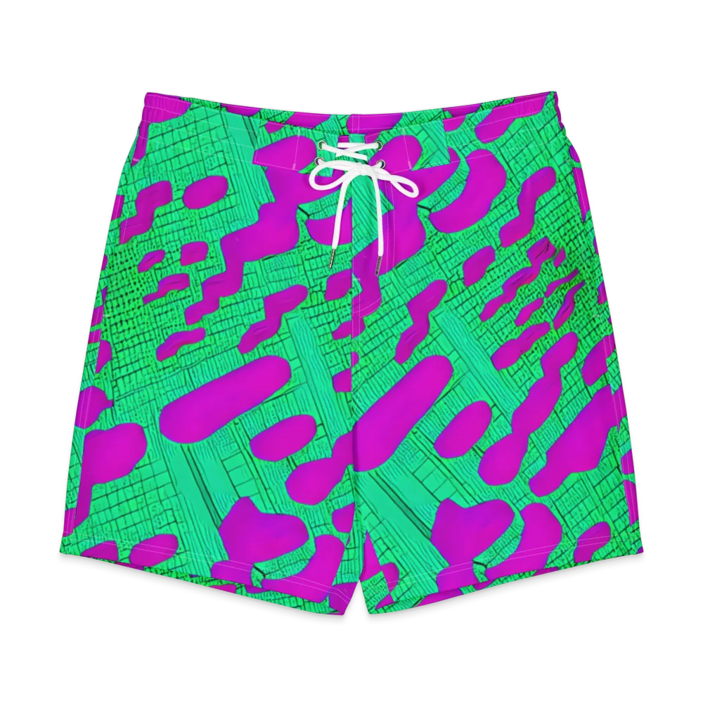 Electric Scale on Men's Board Shorts — Front