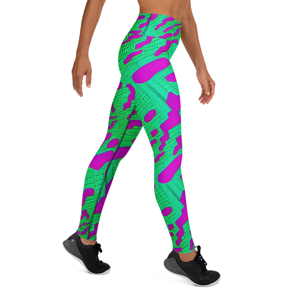 Electric Scale on Yoga Leggings — Right