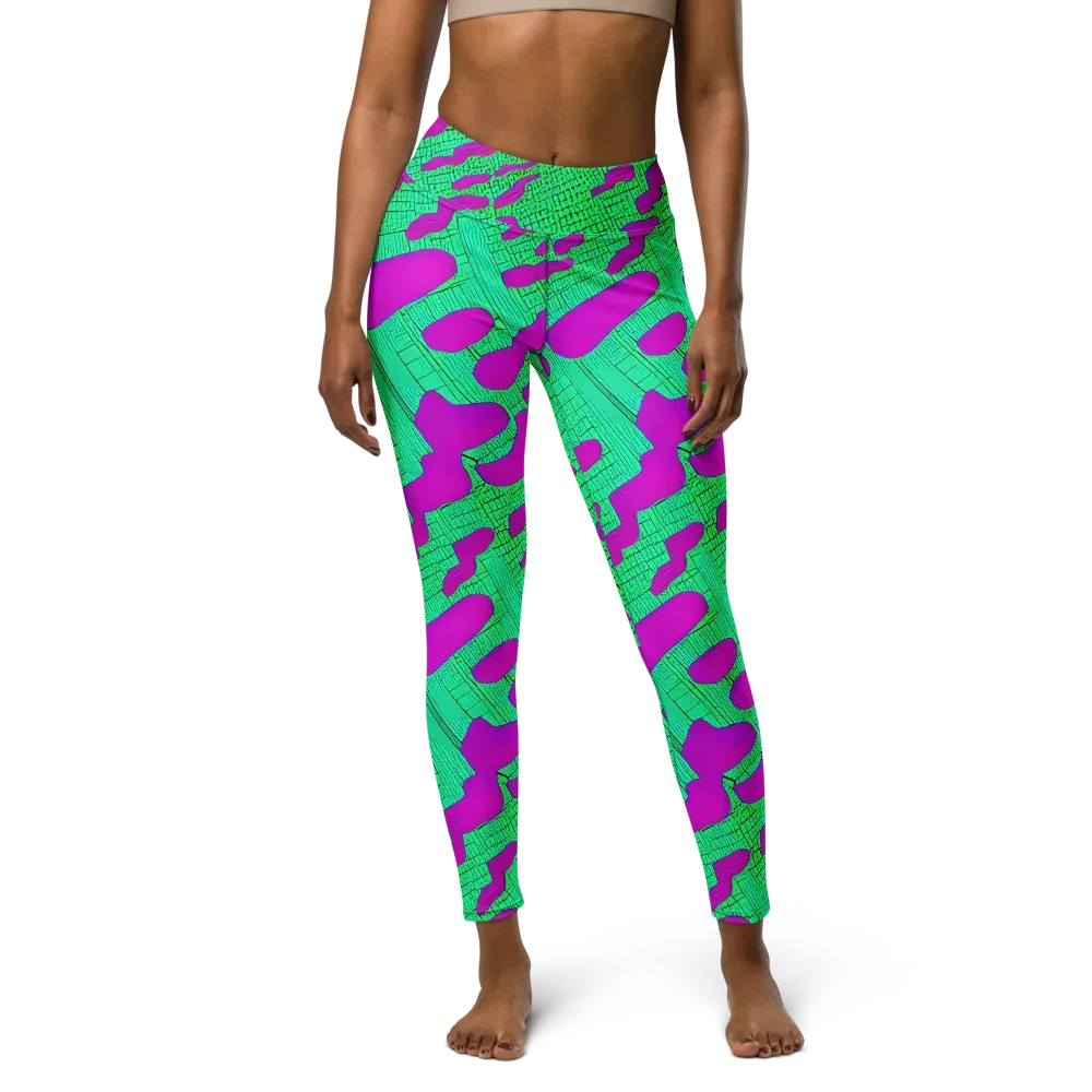Electric Scale on Yoga Leggings — Front