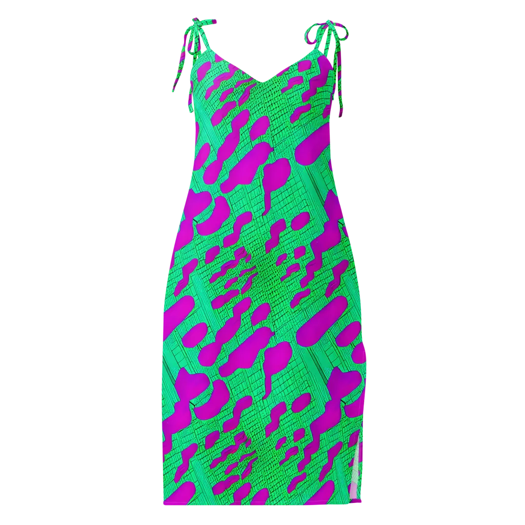 Electric Scale on Slip Dress — Front