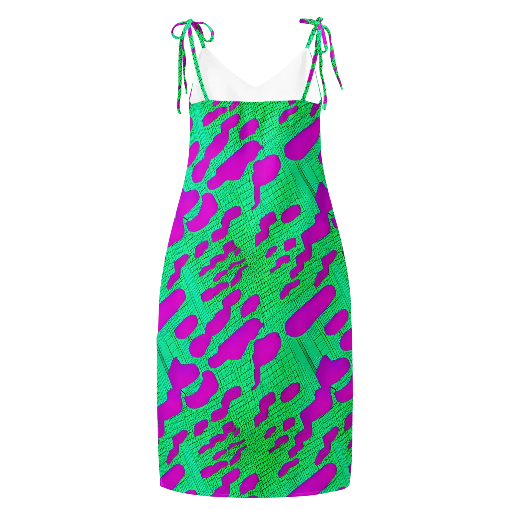 Electric Scale on Slip Dress — Back