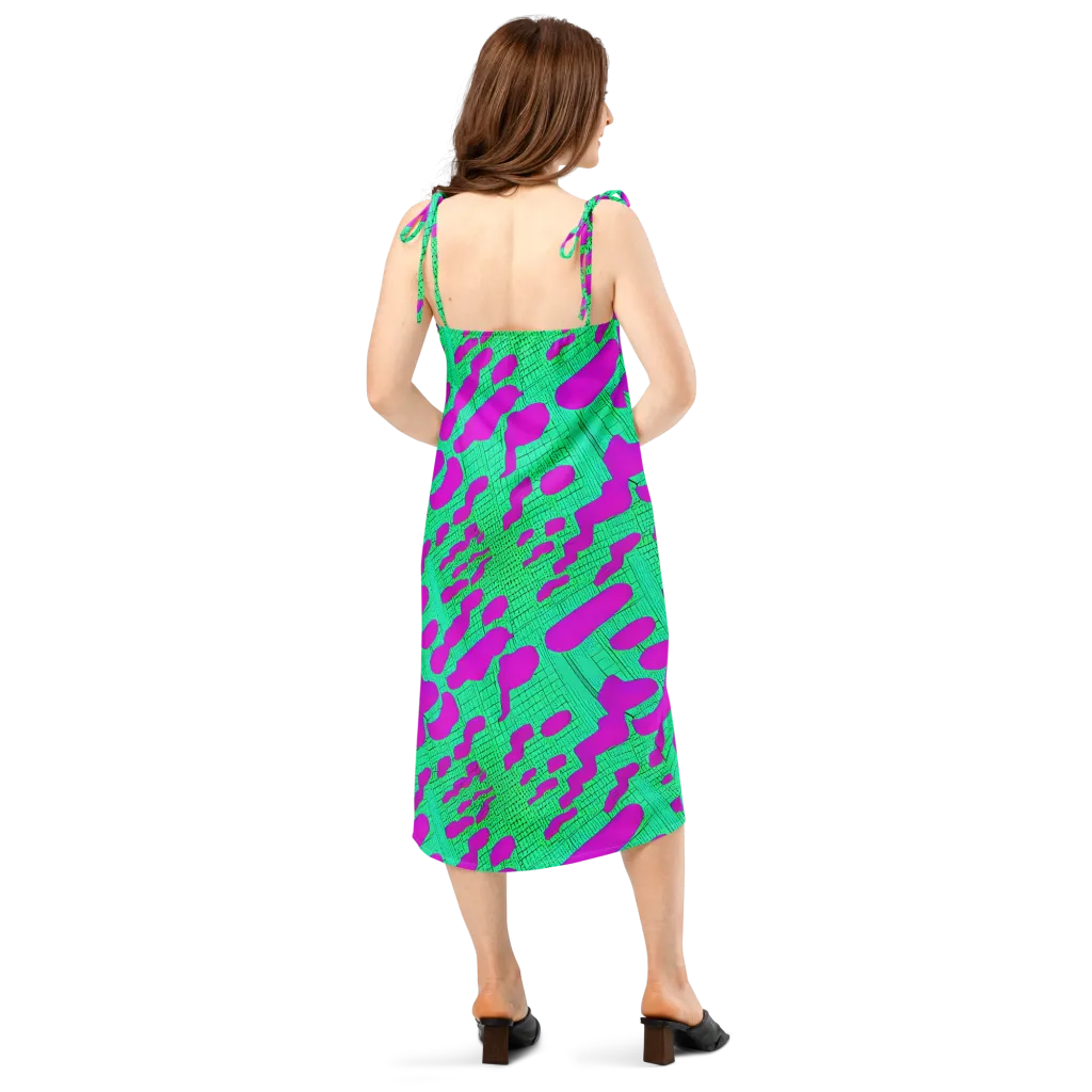 Electric Scale on Slip Dress — Back