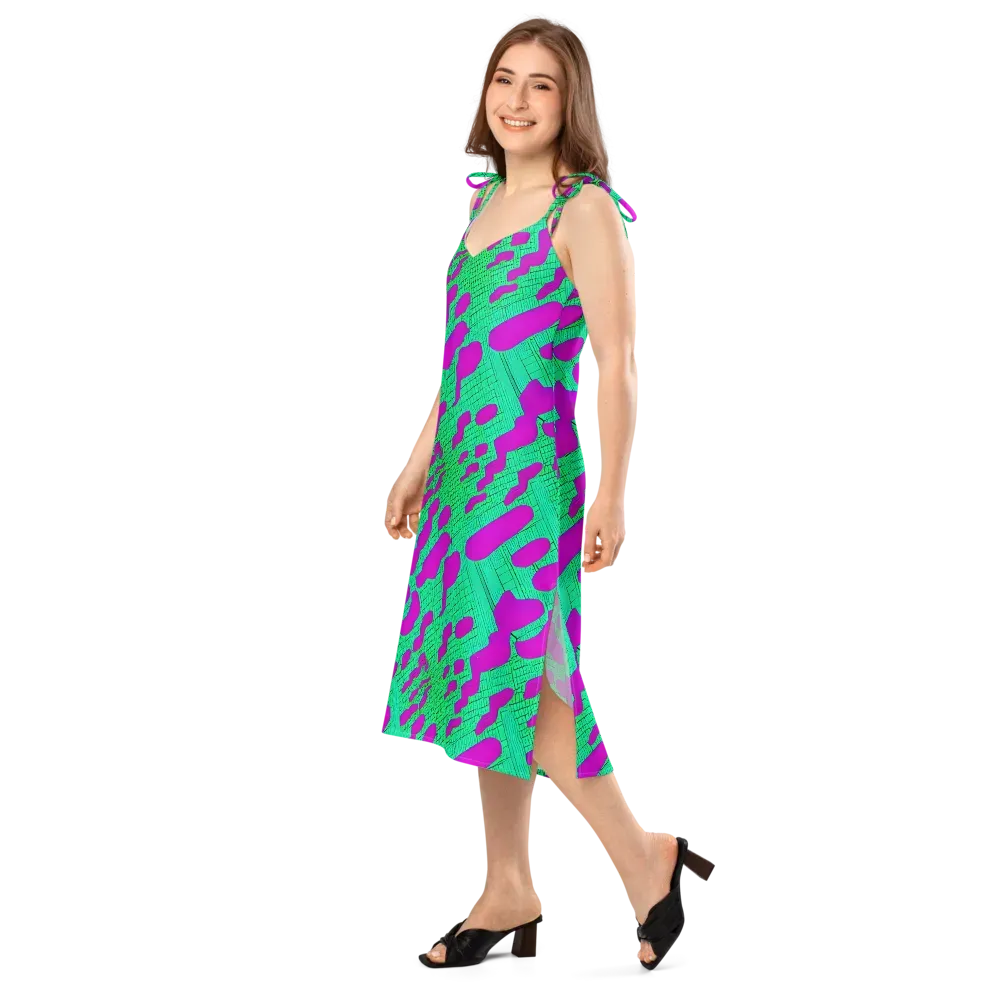 Electric Scale on Slip Dress — Left Front
