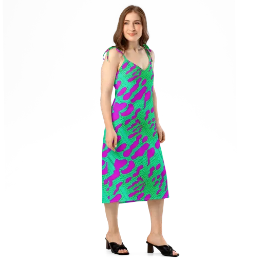 Electric Scale on a Slip Dress