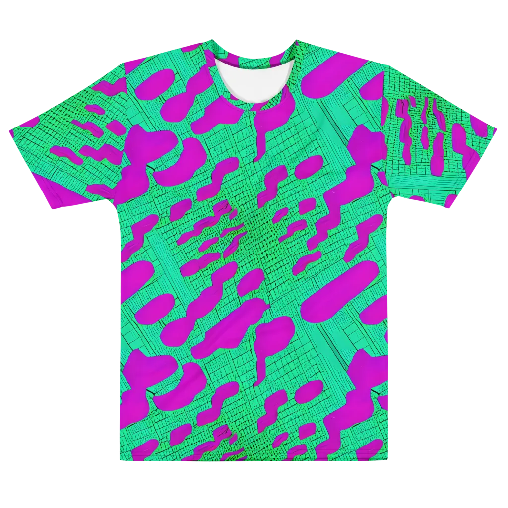 Electric Scale on Men's Cotton Crew Neck T-Shirt — Front