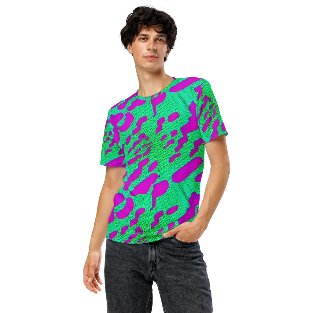 Electric Scale on Men's Crew Neck T-Shirt — Front