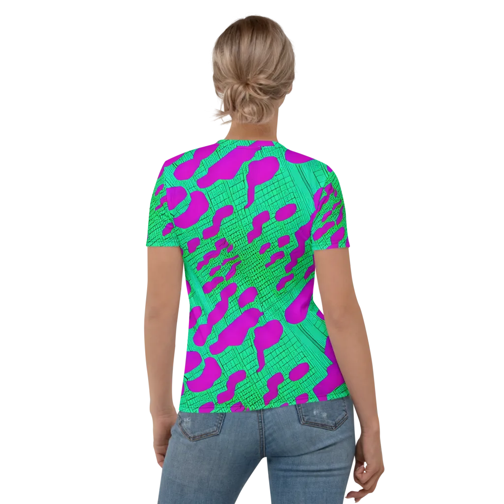 Electric Scale on Women's Crew Neck T-Shirt — Back