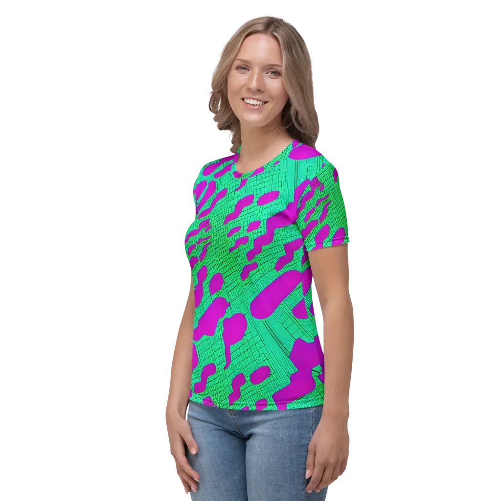 Electric Scale on Women's Crew Neck T-Shirt — Left