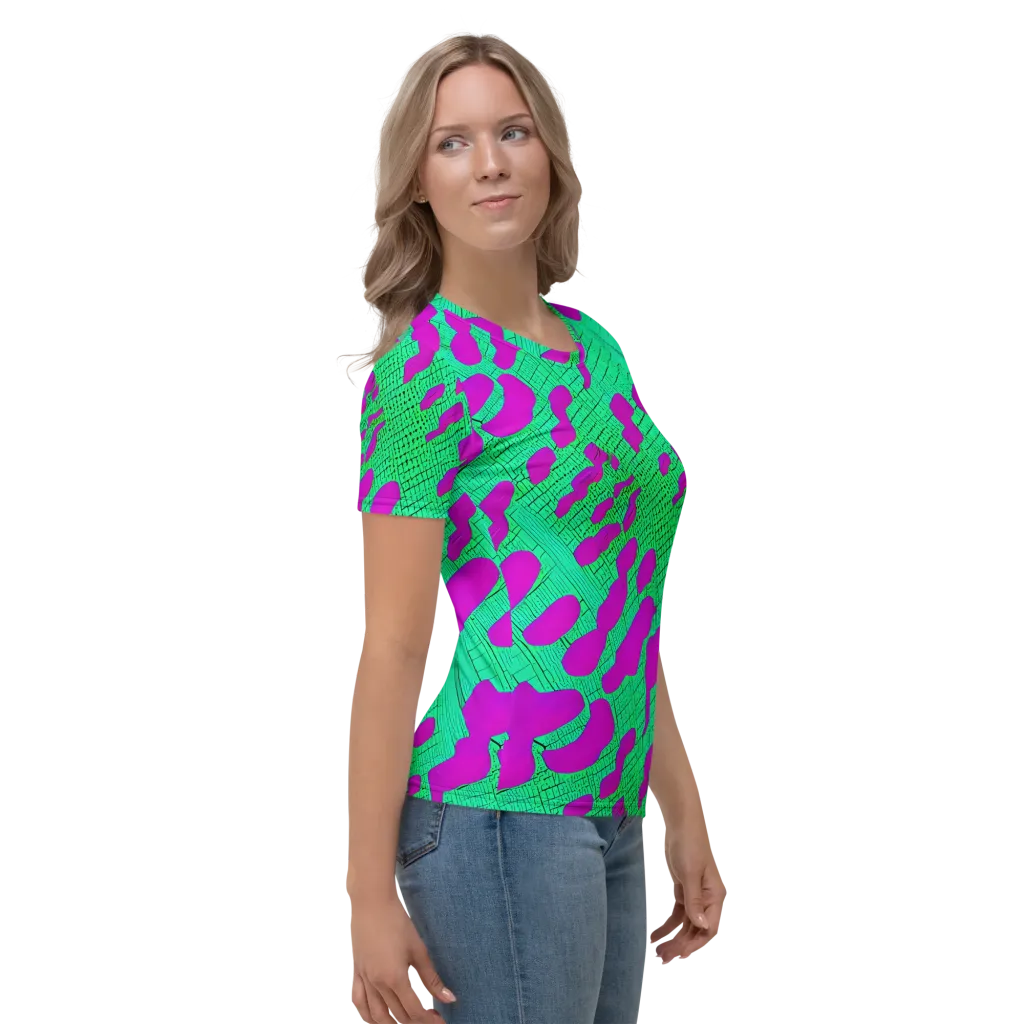 Electric Scale on Women's Crew Neck T-Shirt — Right