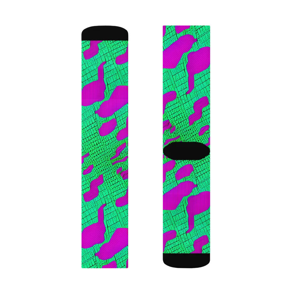 Electric Scale on Socks — Left Sock