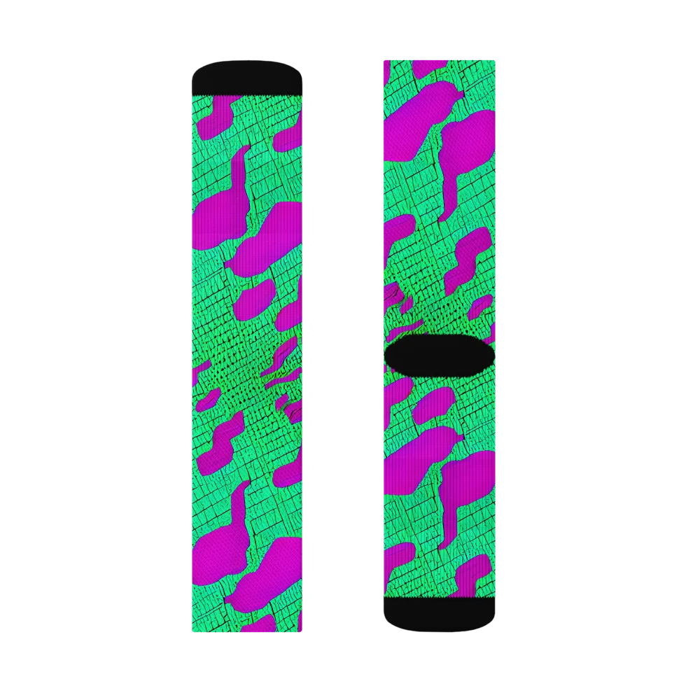 Electric Scale on Socks — Right Sock