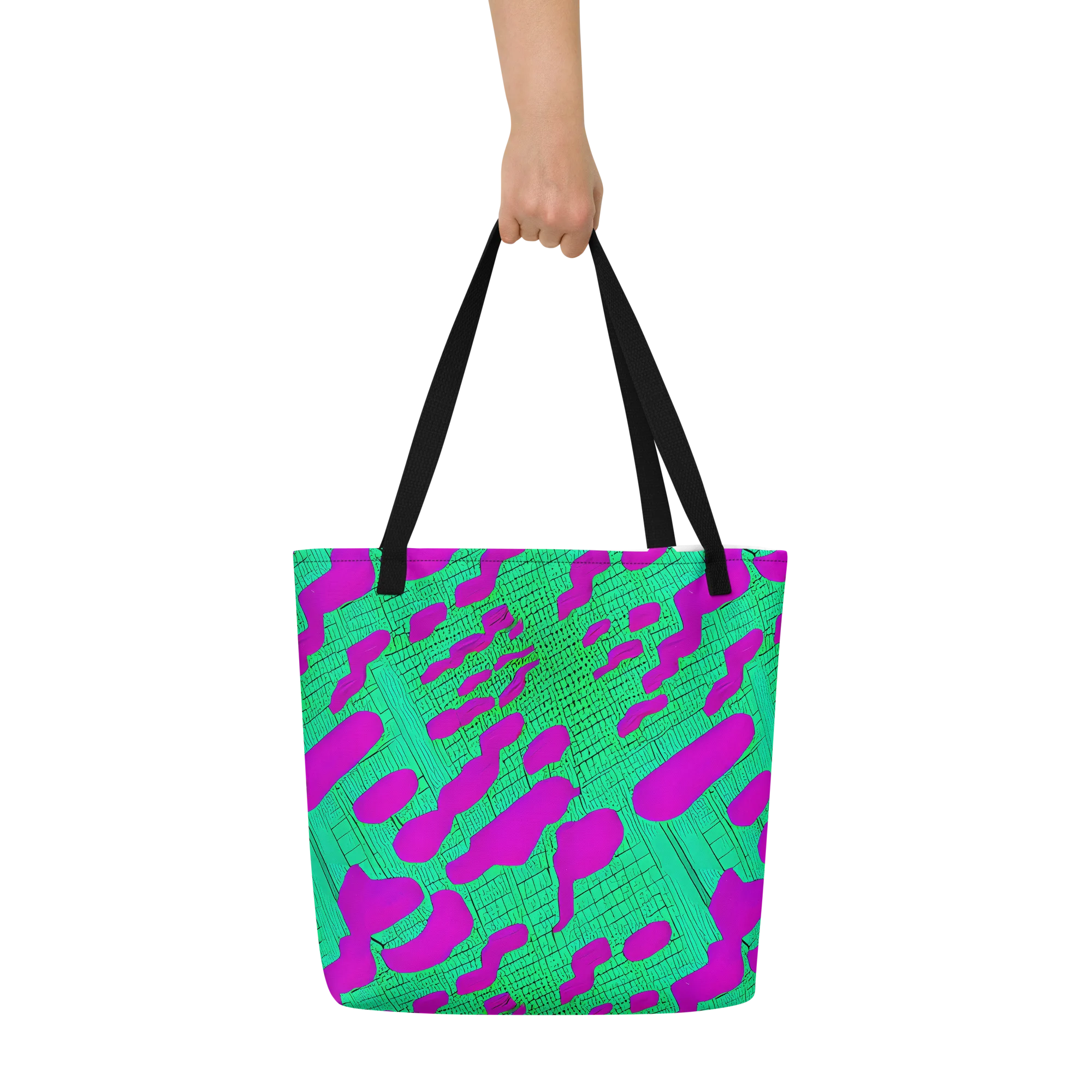 Electric Scale on Large Tote Bag W/ Pocket — Front