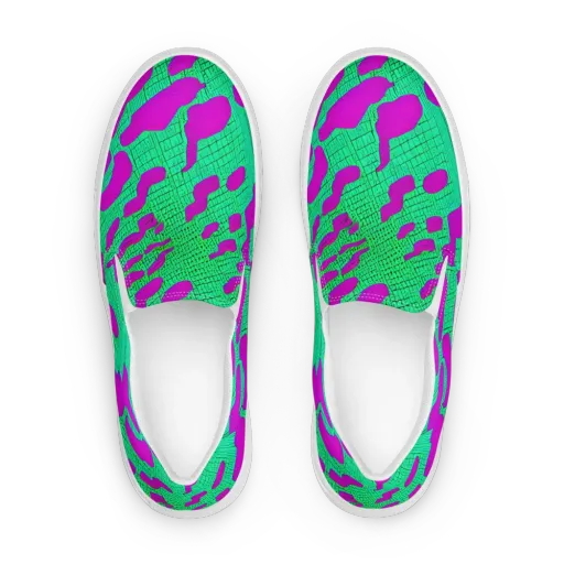 Electric Scale on a Women's Slip-On Canvas Shoes
